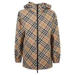 Burberry Classic Check Pattern Hooded Coat - NWT